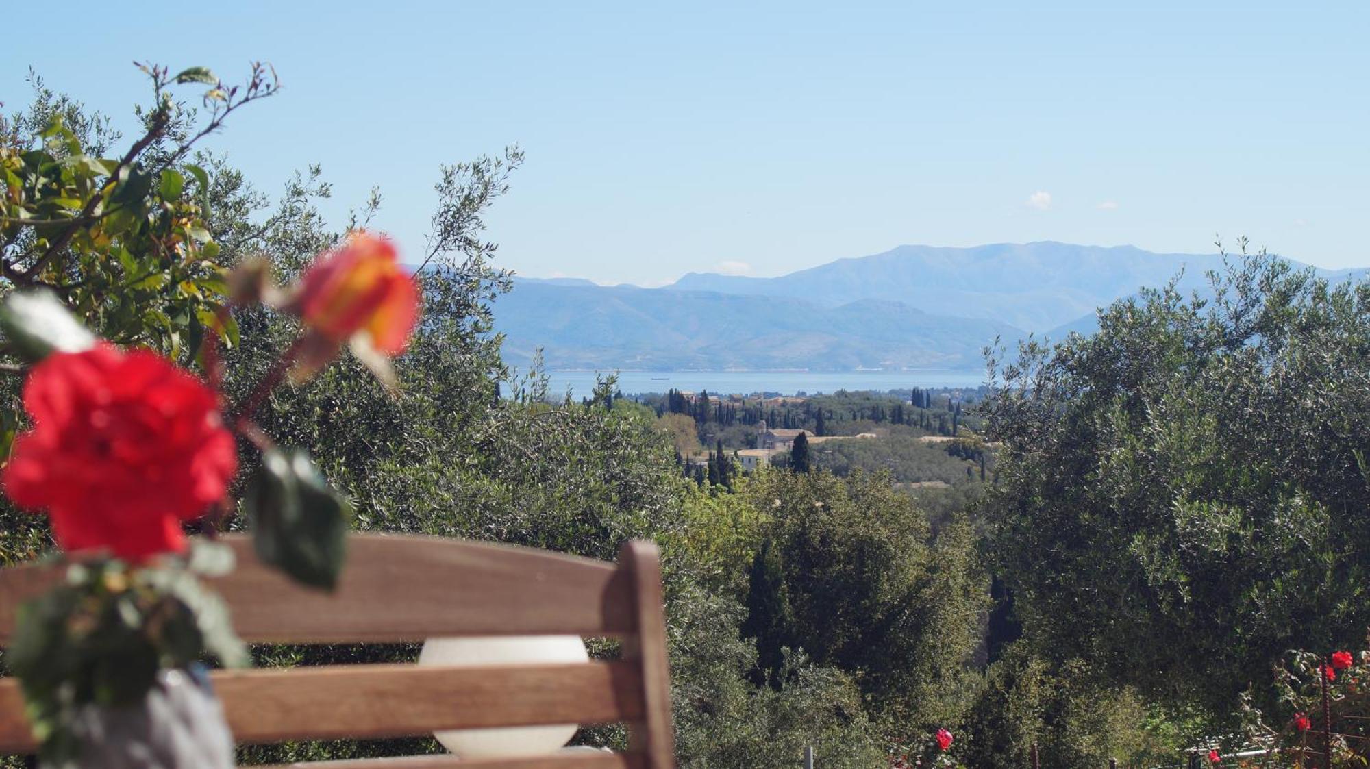 Corfu Luxury Apartment, Tranquility, Mountain & Sea Views Άγιος Γόρδιος Εξωτερικό φωτογραφία